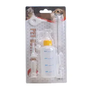 Eco-friendly Multi-nipple soft spout with bottle brush 3-piece set pet water feeding nursing bottle