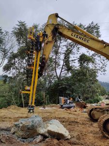 Aangepaste Graafmachinehulpstukken Transformeren Het In Een Roterende Boorinstallatie, Hydraulische Rotsboor - Product Image 3