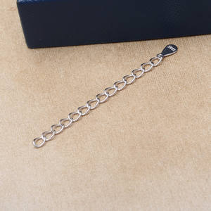 DIY Accessories S925 Silver 5cm Water Drop Tail Chain <b>Extension</b> Gold Plated Adjustable 6071 Plated Pearl Jewelry 3mm Size <b>Bead</b> - Product Image 4