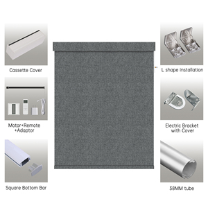 Persianas Enrollables Eléctricas SAMADHI para Ventanas Francesas, Diseño Moderno Personalizable, Construcción Duradera, Material de Poliéster, Envío Rápido - Product Image 5