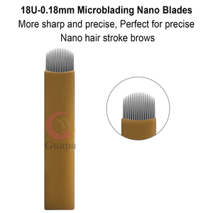 Offre Spéciale D'or 0.18mm 18U Microblading Aiguille Lames Sourcils Aiguille Nano <span class=keywords><strong>Micro</strong></span> Lame Pour Le Maquillage Permanent - Product Image 3