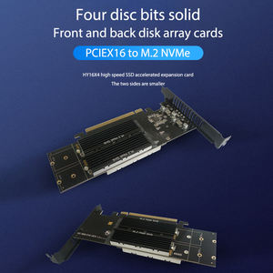4 Bay 2280 22110 Nvme <span class=keywords><strong>M</strong></span>.2 Ngff Ssd Pcie X4 Adapter Card Pcie X16 4-Poort <span class=keywords><strong>M</strong></span>.2 Nvme ssd Adapter - Product Image 5