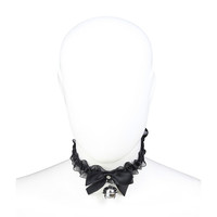 Collier en dentelle noire FHTF, accessoires de jeu de rôle, outils de flirt pour couples, jouets de bondage BDSM pour hommes