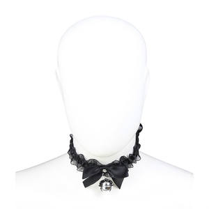 Collar de Encaje Negro FHTF, Accesorios <span class=keywords><strong>para</strong></span> Juegos de Rol, Herramientas de Coqueteo <span class=keywords><strong>para</strong></span> Parejas, Juguetes de Bondage BDSM <span class=keywords><strong>para</strong></span> Hombres - Product Image 2