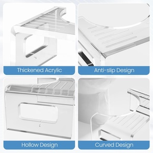 Sgabello da Bagno Trasparente da 7 Pollici, Pedana per WC, Portatile, Facile da Installare, Regalo Salutare per Donne e Uomini - Product Image 3