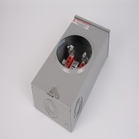 Boîtier de compteur d'énergie SAIPWELL 125A à 5 mâchoires IP65 avec tension de 120-600V pour la transmission d'énergie électrique