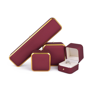 Factory Spot Wholesale PU Leather Jewelry Packaging Box Ring Necklace Bracelet Pendant Gift Jewelry Box