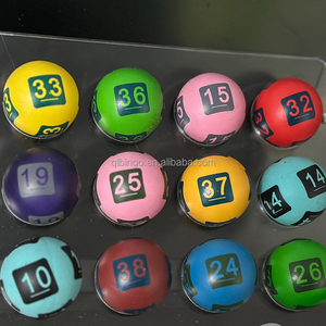 Lot de balles de <span class=keywords><strong>bingo</strong></span> populaires avec numéros et puces RFID, balles de loterie ludiques de type ping-pong 40MM - Product Image 1