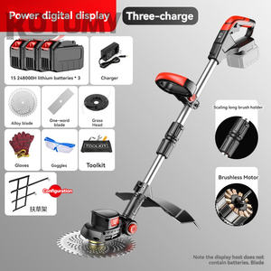 Tondeuse sans brosse portable Branches d'arbres Tondeuse à gazon - Product Image 6