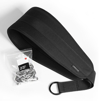 Cinturón de levantamiento de pesas de cuero vacuno con logo personalizado 2026 para gimnasio, fitness, con cadena de acero y nailon, logo personalizable
