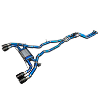 Système d'échappement Catback Valvetronic pour F97 X3M F98 X4M S58 3.0, avec tube intermédiaire double en titane, silencieux résonné à commande à distance