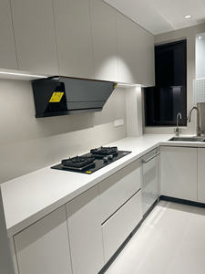 Mobili da <span class=keywords><strong>cucina</strong></span> semplici moderni su misura per cucine a forma di L di piccole <span class=keywords><strong>dimensioni</strong></span> mobili da <span class=keywords><strong>cucina</strong></span> pratici con finitura per animali domestici - Product Image 3