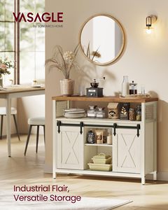 Buffet personnalisé SENYU avec rangements et étagères - Product Image 2