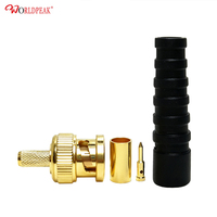 Connecteur coaxial BNC 12G-SDI à sertir avec capuchon de protection pour câble Flex5 1855A – Signal stable pour caméra vidéo 4K de diffusion