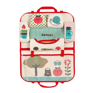 Atacado Bonito Chute Mats Backseat Car Organizer Saco De Armazenamento com Bolsos De Armazenamento De Desenhos Animados <span class=keywords><strong>Seat</strong></span> Back Protector - Product Image 2