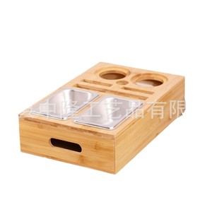 En stock : boîte de rangement pour canapé, boîte à collation en bois, porte-gobelet, boîte à collation, plateau pour fruits secs, boîte à bière. - Product Image 5