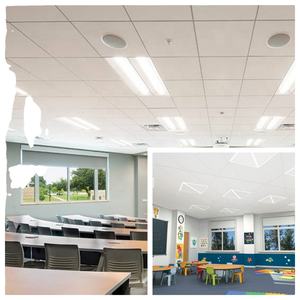 NRC 0.9 ile 2*4 fiberglas tavan akustik tavan kurulu - Product Image 5
