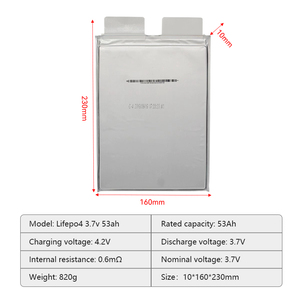 แบตเตอรี่ลิเธียมไอออนแบบชาร์จได้ Farasis 3.7V 53ah NMC Cell 32ah 58ah 73ah 76ah พร้อมการจัดเก็บข้อมูลแบบวงจรยาว - Product Image 2