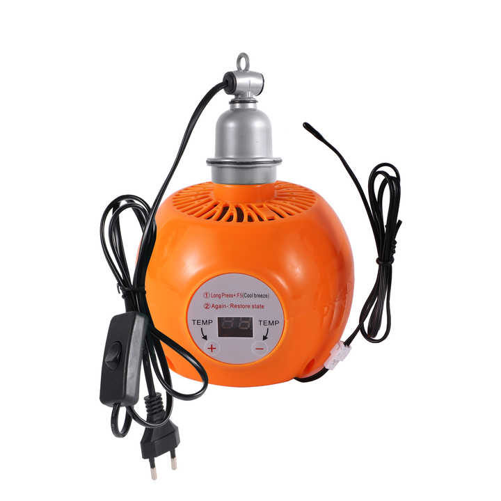 Lámpara De Calefacción Para Animales - 300W, Termostato Ajustable, Ideal Para Pollos Y Mascotas