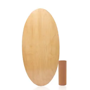 Hot Sale Customized Cork Roller Wooden Balance Training Fitness Board