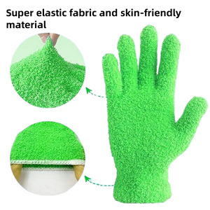 Gants de nettoyage ménagers en microfibre de taille moyenne, durables et confortables, multicolores, pour le dépoussiérage de la maison, des meubles et des voitures - Product Image 2