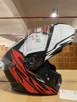 Casque de moto ouvert certifié DOT - Vente flash - Coque légère en ABS avec 2 visières transparentes et fumées - Modèle toutes saisons TLVR-509