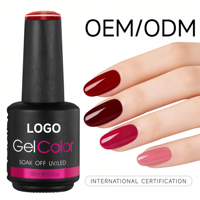 Vernis à ongles semi-permanent en gel UV LED 15ml de haute qualité, vente en gros, marque privée, fabrication OEM, produit phare