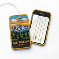 Etiquetas y Parches de Tela Lavables Bordados Personalizados para Maletas de Viaje con Logotipo Personalizado al por Mayor