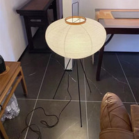 Lámpara de Mesa LED con Forma de Gota de Agua, Lámpara de Papel Japonesa, Lámpara de Pie, Lámpara Nocturna, Portalámparas E27, Lámpara de Papel de Arroz, Lámpara LED, Lámpara de Salón, Lámpara de Dormitorio