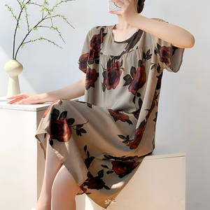 <span class=keywords><strong>Camicia</strong></span> <span class=keywords><strong>da</strong></span> <span class=keywords><strong>notte</strong></span> <span class=keywords><strong>da</strong></span> donna taglie forti abito stampato ampio Casual per la casa gonna <span class=keywords><strong>da</strong></span> pigiama in <span class=keywords><strong>viscosa</strong></span> morbida 50-90KG può indossare <span class=keywords><strong>camicia</strong></span> <span class=keywords><strong>da</strong></span> <span class=keywords><strong>notte</strong></span> - Product Image 1
