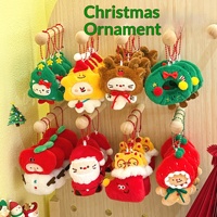 Pendentif en peluche de Noël original Tengyi, porte-clés festif semi-artisanal pour sacs de filles, breloque décorative mignonne