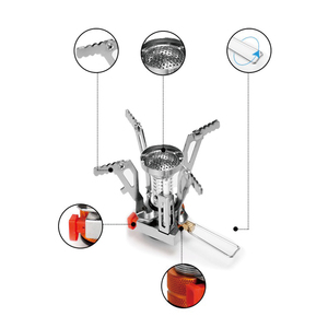 Mini Estufa de Gas Butano Portátil Plegable de 3000W con Sartenes de Acero Inoxidable para Acampar y Excursionismo al Aire Libre - Product Image 6