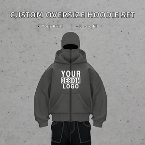 Sudaderas con Capucha de Forro Polar Extra Grandes para Hombre, con Logotipo Personalizado, de Algodón Suave Ecológico, Manga Regular, Color Liso - Product Image 3