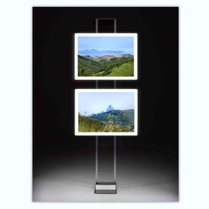 Boîte à lumière LED RGB personnalisable, étanche et réglable, avec luminosité automatique, cadre en acrylique écologique pour publicité réelle - Product Image 2