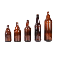 Verres à bière ambrés sérigraphiés pour boissons et spiritueux, bouteilles 33cl avec bouchon couronne, écologiques et recyclables CQ