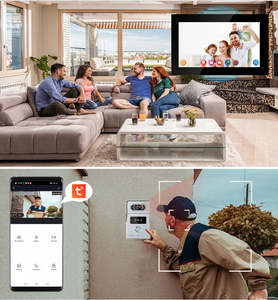 बैटरी मुक्त स्मार्ट वीडियो इंटरकॉम <span class=keywords><strong>2</strong></span> मॉनिटर, घर/कार्यालय के लिए दोहरी स्क्रीन के साथ ट्या वाई-फाई इंटरकॉम सिस्टम - Product Image 3