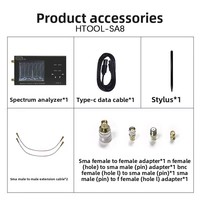 HTOOL-SA8 Portable 6G Multilingual Spectrum Analyzer Supports Chinese/English/Russian Frequency Range 35-6200M Signal Generator
