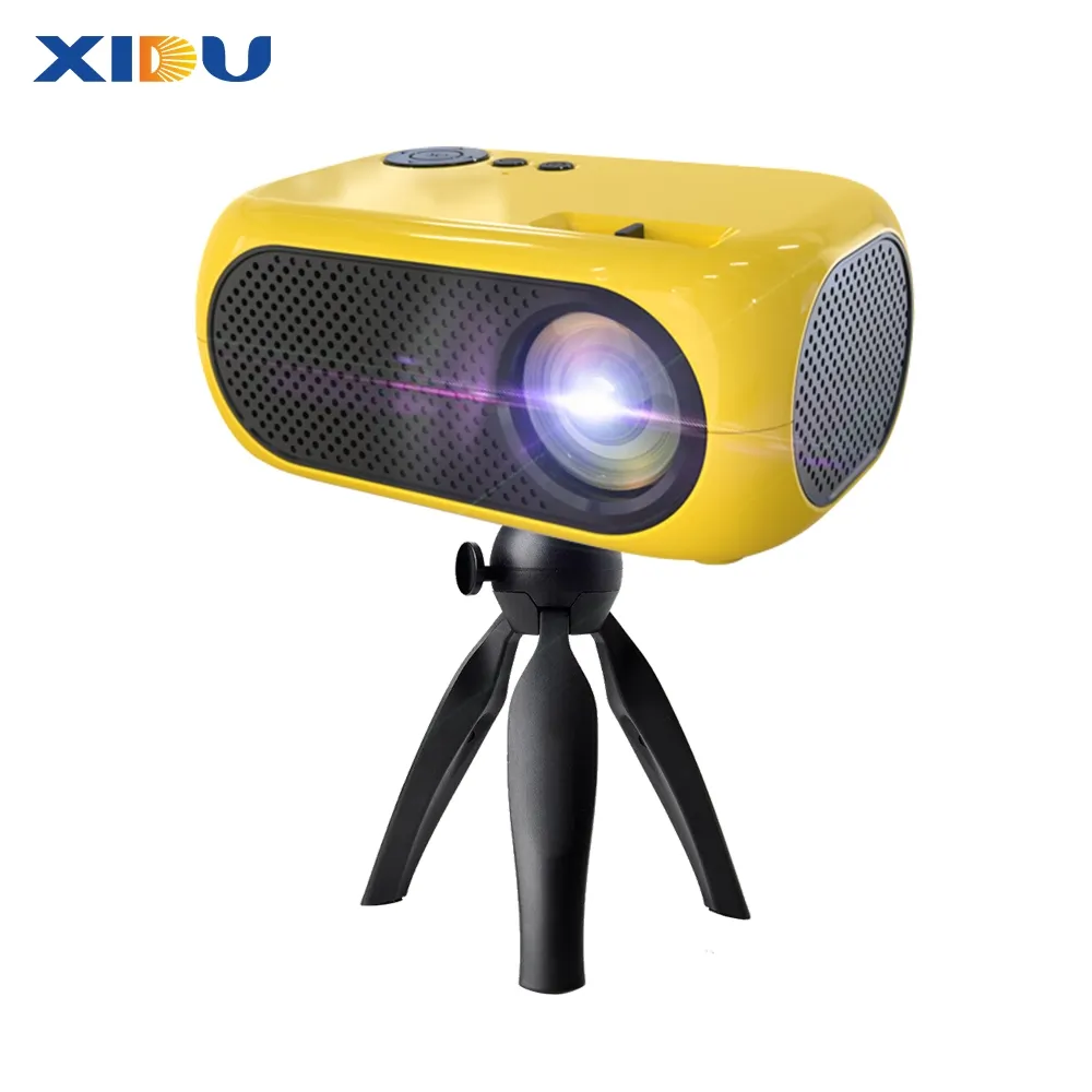 XIDU M24 Pro LED Mini projektör 640*480p desteği 1080p HD MI uyumlu USB ses taşınabilir ev her Video projektörler proyector