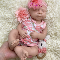 20 Zoll Unbemalte Silikon-Reborn-Puppen, Blanko-Puppe mit offenem Mund, Pascale, Unfertiges Puppen-Set für Reborn-Künstler, DIY-Malerei, Hobby-Basteln