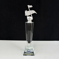 Trophée en cristal en forme de note de musique Or Argent Cuivre MH-T128