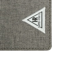 Dompet Tempat Kartu Kredit Minimalis, Dompet Kain Kanvas Ramping Pemblokir RFID Kustom