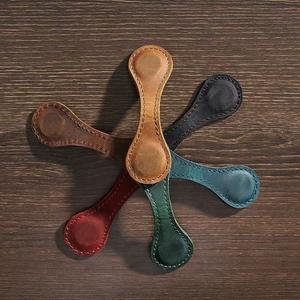 Segnalibri Vintage in pelle logo personalizzato PU Bookmarklet magnetico per gli studenti insegnanti <span class=keywords><strong>libro</strong></span> - Product Image 4