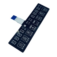 Panel Keypad Membran Sentuh Kapasitif Sirkuit Fleksibel Kustom, Struktur Tahan Air, Bersertifikasi ISO9001 ROHS untuk Rumah
