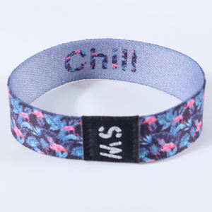 عرض مخصصة البوليستر تمتد NFC المعصم الفرقة مرونة سوارات نسيجية - Product Image 4