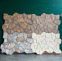 Panneau mural en pierre PU imperméable, pierre de culture 3D, faux rocher, revêtement mural extérieur, panneau de pierre artificielle extérieur