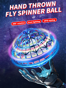 Jouet <span class=keywords><strong>boule</strong></span> volante LED UFO, rotation à 360 degrés, boomerang flottant, mini drone, <span class=keywords><strong>boule</strong></span> volante <span class=keywords><strong>magique</strong></span>, jeu d'intérieur et d'extérieur, cadeau - Product Image 4