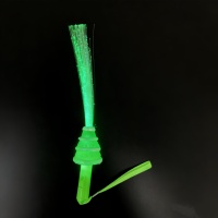 Bâton lumineux de Noël multicolore à LED Bonhomme de neige en fibre optique Bâton lumineux en plastique