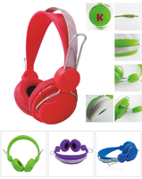 Headset Komputer 3.5MM, Headphone Atas Telinga Kabel untuk Pusat Panggilan Laptop Desktop