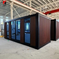 Maison modulaire préfabriquée compacte à installation rapide avec structure en acier, maison pliable