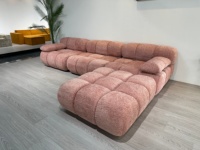 Ensemble de canapés sectionnels modernes de luxe sans cadre, design rembourré, rembourrage en mousse éponge, technologie de compression sous vide pour l'école